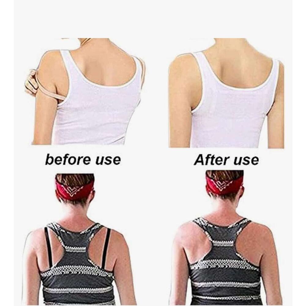 New Bra Strap Clips and Holders in White, Black or Beige Razor Back